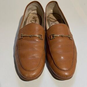 Sam Edelman Loraine loafer brown tan 10 horsebit leather shoes 40